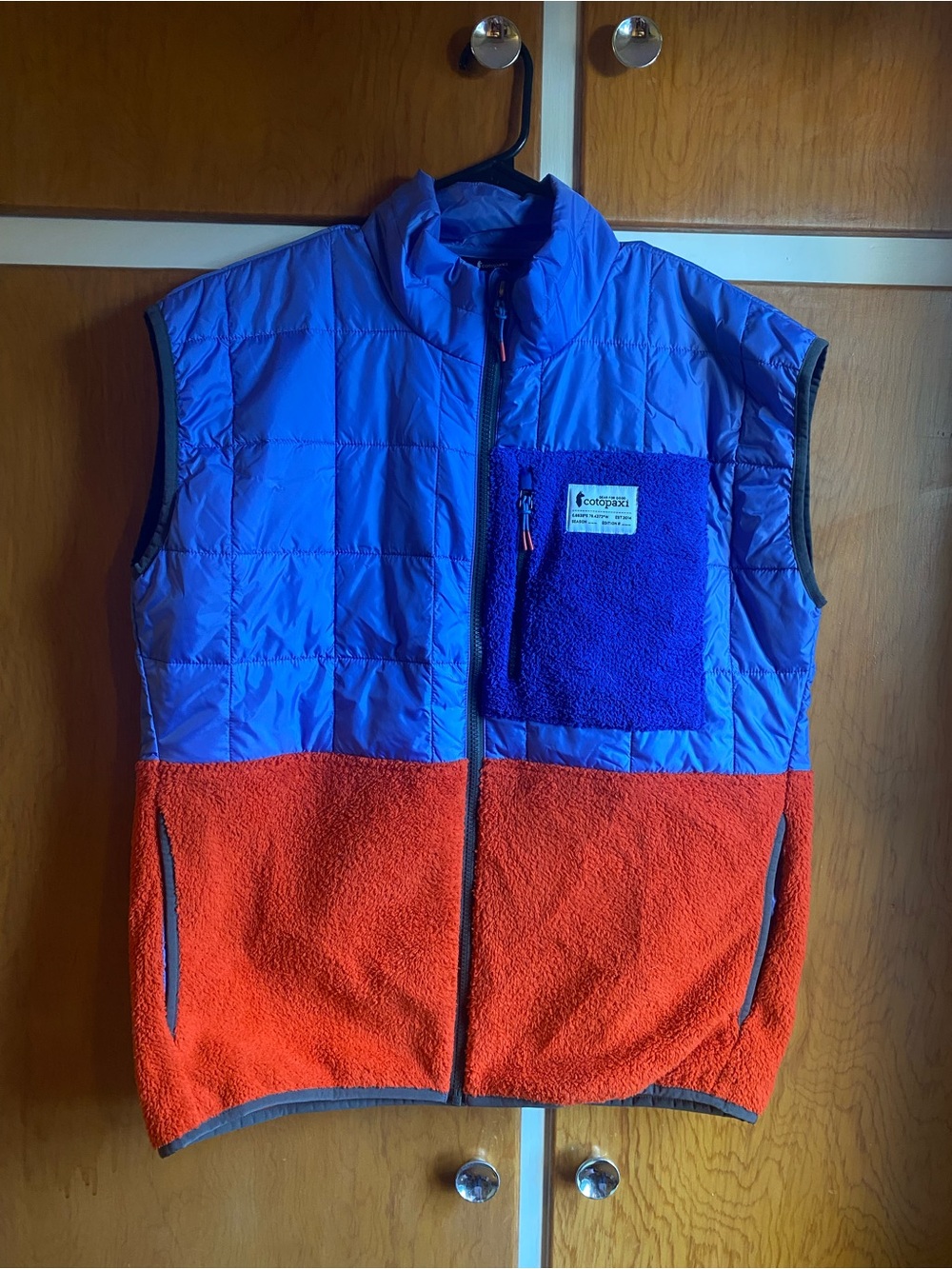 cotopaxi Blue and Orange Colorblock Men's Vest